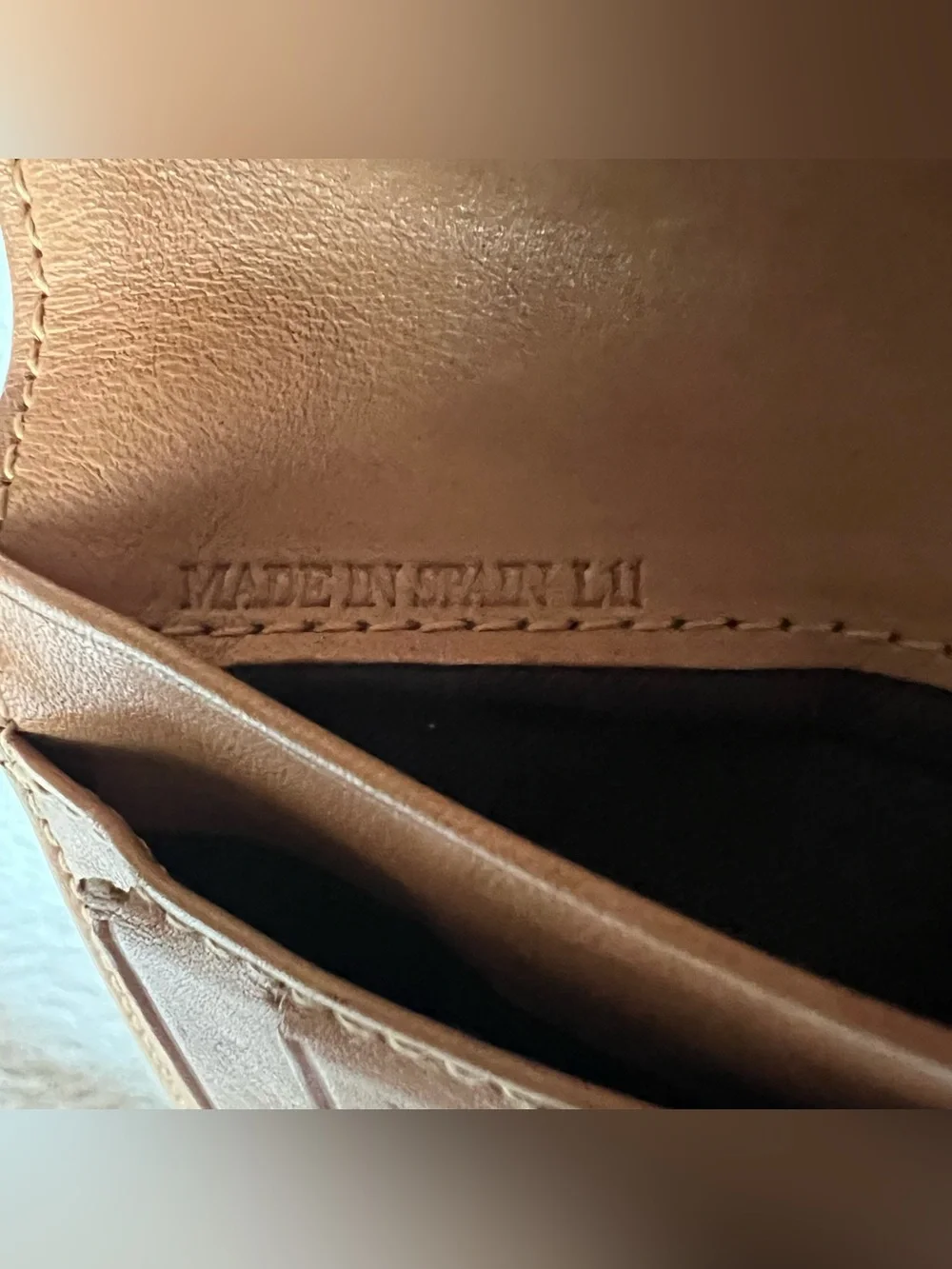 Celine Macadam Suede BiFold Wallet Cream